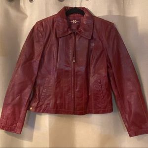 Red Leather Jacket L (Wilson's Leather)